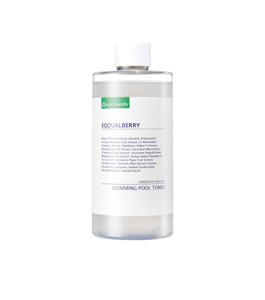 EQQUALBERRY Swimming Pool Toner - Gentle Exfoliating Toner with Natural Enzyme