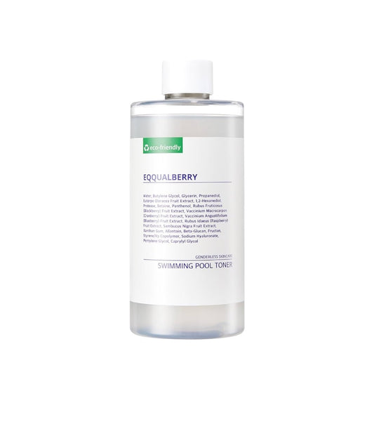 EQQUALBERRY Swimming Pool Toner - Gentle Exfoliating Toner with Natural Enzyme
