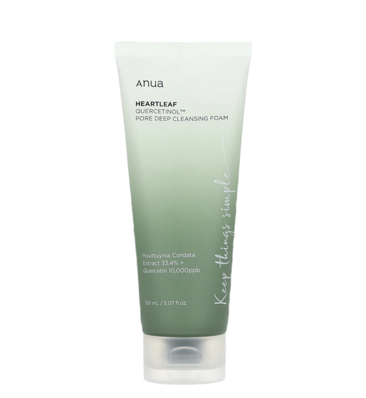 ANUA heartleaf quercetinol pore deep cleansing foam