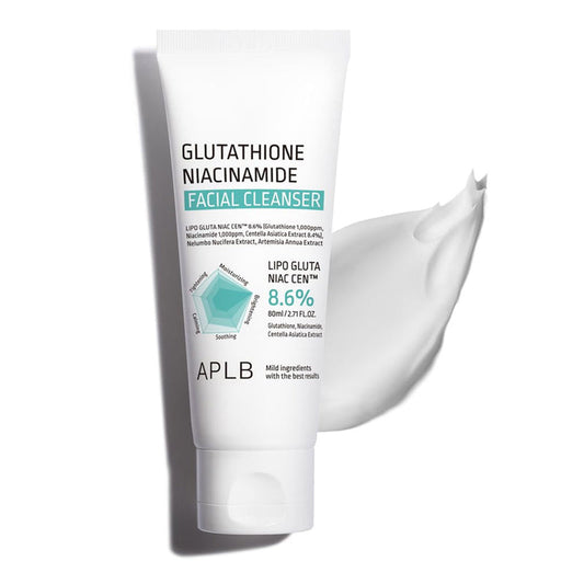 APLB glutathione niacinamide facial cleanser