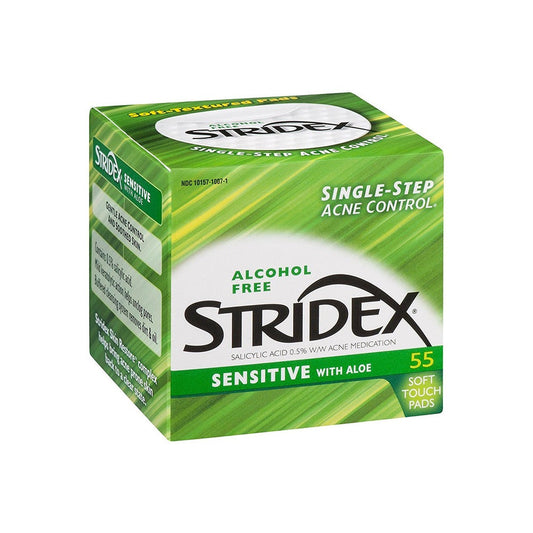 Stridex Acne pads for sensitive skin with Aloe